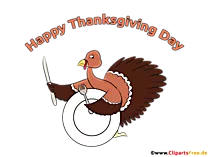 Turkey na Plate na Cutlery Clipart, Cartoon, Image