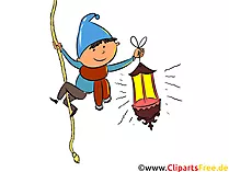 child lantern clipart