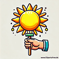 Laterne in der Hand Clipart zum Laternenumzug