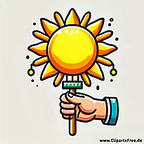 Laterne in der Hand Clipart zum Laternenumzug
