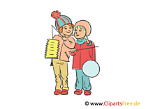 Laternenfest im Kindergarten Illustration, Clipart, Bild