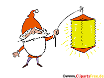 Sankt Martin Laternenumzug Illustration, Bild, Clipart