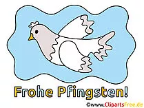 Free Clipart Taube  zu Pfingsten