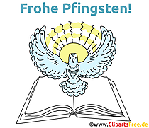 Frohe Pfingsten Glückwunschkarte, E-Karte