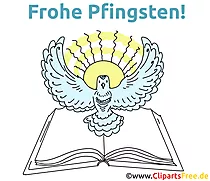 Frohe Pfingsten Glückwunschkarte, E-Karte