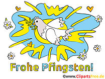 Grüße zu Pfingsten‎ online Bild, Glückwunschkarte, E-Card