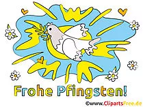 Grüße zu Pfingsten‎ online Bild, Glückwunschkarte, E-Card
