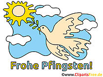Gute Wünsche zu Pfingsten Bild, Clipart, Illustration