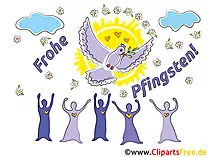 Clipart schöne Pfingsten