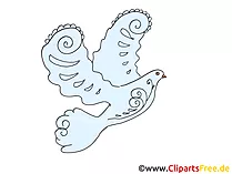 Vogel Clipart zu Pfingsten