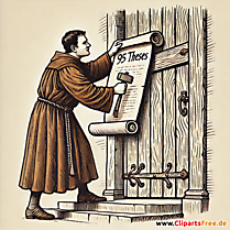 95 Thesen von Martin Luther Bild-Illustration zum Reformationstag