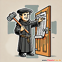 Clipart zum Reformationstag 95 Thesen von Martin Luther