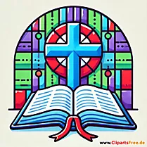 Kreuz in der Kirche Clipart zur Reformation