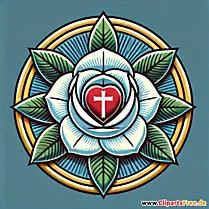 Luther-Rose Bild zur Reformation