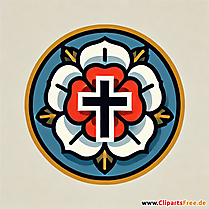 Lutherrose Clipart