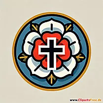 Lutherrose Clipart