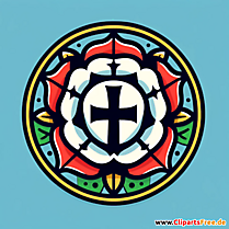 Martin Luther Rose Illustration