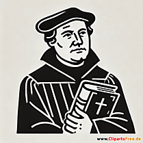 Porträt von Martin Luther Grafik zum Reformationstag