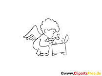 Glückwunsch zur Taufe Clipart, Bild, Grafik, Illustration, Cartoon gratis