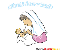 Mama und Kind Clipart, Illustration, Cartoon, Bild