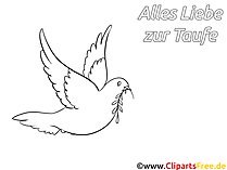 Taube Malvorlage-Ausmalbild zum Ausmalen