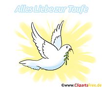 Taufe Grusskarte, Einladung, Clipart