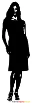 Abendkleid, Abendmode Bild, Clipart, Grafik