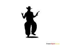 Cowboy Silhouette Clipart