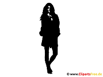 Frau Silhouette Clipart