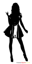 Model Silhouette Clipart
