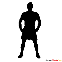Silhouette Athlete Clipart