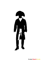 Silhouette Napoleon Clipart - Bild
