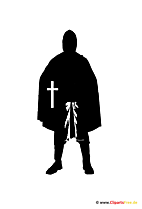 Silhouette Ritter Clipart - Grafik