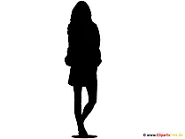Silhouette Topmodel Clipart