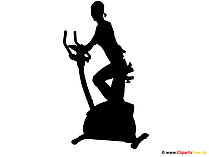Silhouette Training Velo Bild