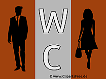 Schilder für Toiletten zum Drucken