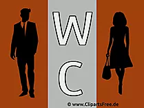Schilder für Toiletten zum Drucken