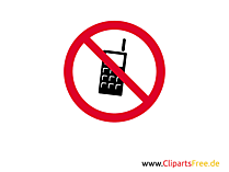 Keine Handy Verbotszeichen