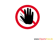 Verbotsschild Zutritt verboten