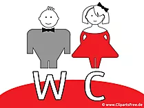 WC Schild kostenlos