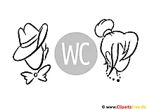 WC Schilder Vorlagen