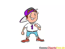 Baseballspieler Clipart, Grafik, Bild