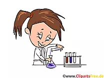 Chemielabor Clipart, Bild, Illustration