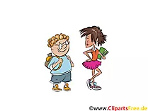 Clip Art Schüler in der Schule
