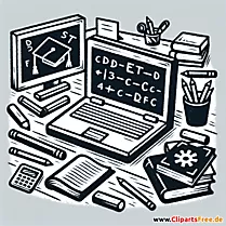 Clipart Hausaufgaben für Schule