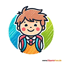 Clipart Schulkind