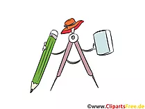 Clipart Zirkel Schule, Lernen, Ausbildung