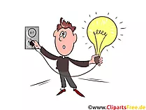Elektrizität Clipart, Bild, Illustration
