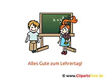 Lehrer Tag Clipart, Bild, Karte, Glückwünsche
