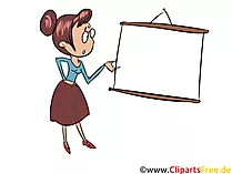 Lehrerin Illustration, Clip Art, Grafik, Bild